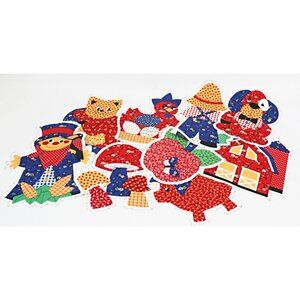 Vintage Cranston Calico Country Barnyard Applique Fabric Scarecrow Pig Chicken